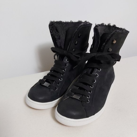 UGG Shoes - UGG Women Suede Leather High Top Sneaker Boots